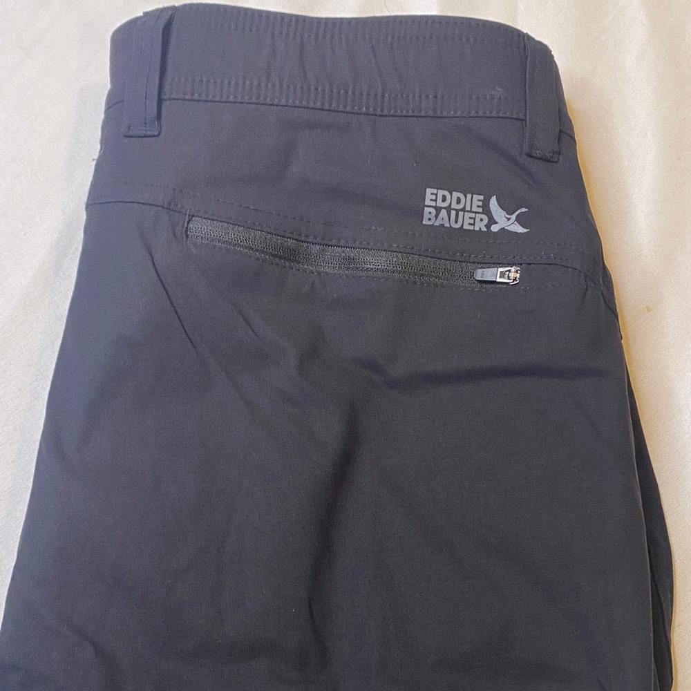 Eddie Bauer Men's Black Fleece Lined Pants Size 34X30 - Picture 3 of 13